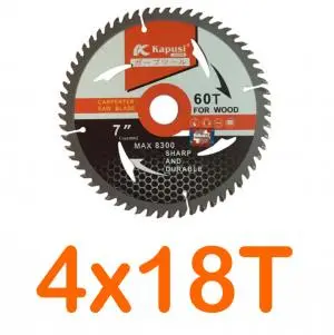 Lưỡi cưa đĩa cắt gỗ 4x18T Kapusi K-3801