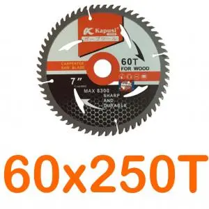 Lưỡi cưa đĩa cắt gỗ 60x250T Kapusi K-3822