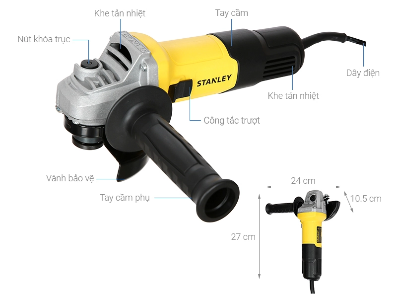 máy mài góc 710w Stanley