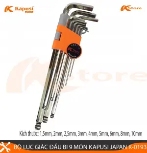 BỘ LỤC GIÁC TRẮNG XI BÓNG 9PC K-0193