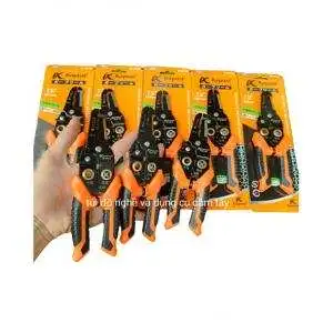 Kìm tuốt dây cao cấp 7.5" (cắt + tuốt + tách + uốn dây điện + ép cốt) Kapusi K-9116
