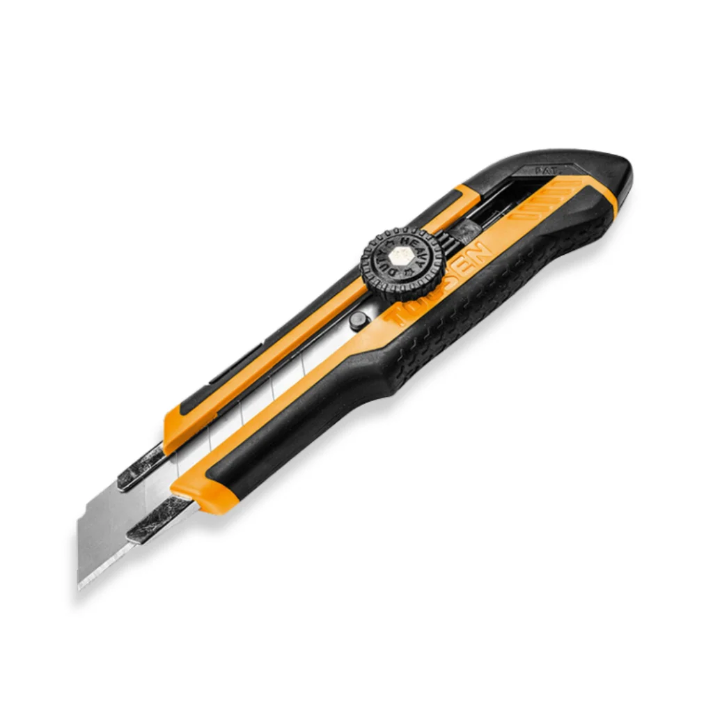 DAO RỌC GIẤY CÓ KHÓA 18x100MM (KÈM 3 LƯỠI) TOLSEN -30092