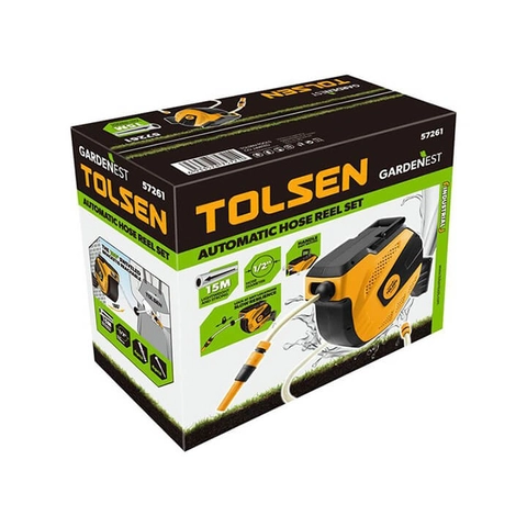 Bộ Rulô Cuộn Ống Nước Tự Động Tolsen 57261 (1/2'' x 15m)