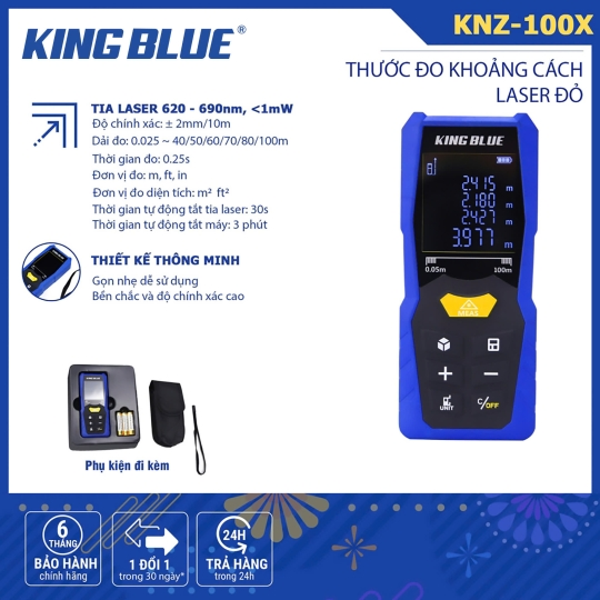 Thước đo khoảng cách Laser đỏ KNZ-100X