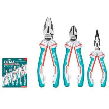 Bộ kìm điện, kìm cắt và kìm nhọn cao cấp 3 chi tiết Total THT2K0301S
