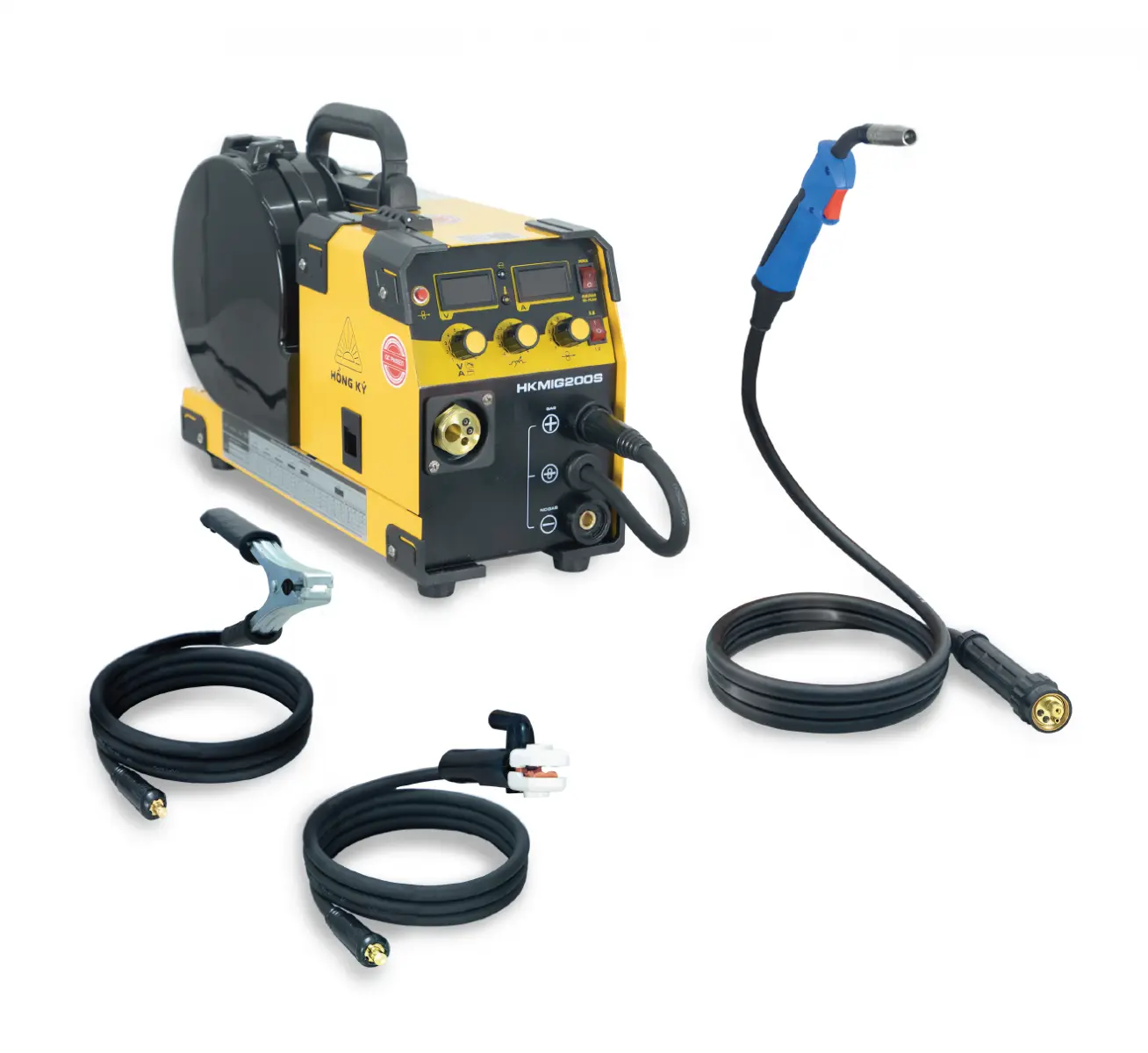 Máy hàn MIG không dùng khí, que MMA Hồng Ký Master 160 Ampe 220V - HKMIG200S