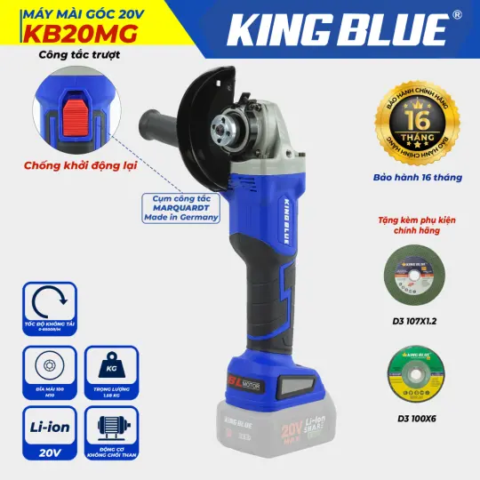 Máy Mài Góc 20V KB20MG (Giá chưa bao gồm pin, sạc)