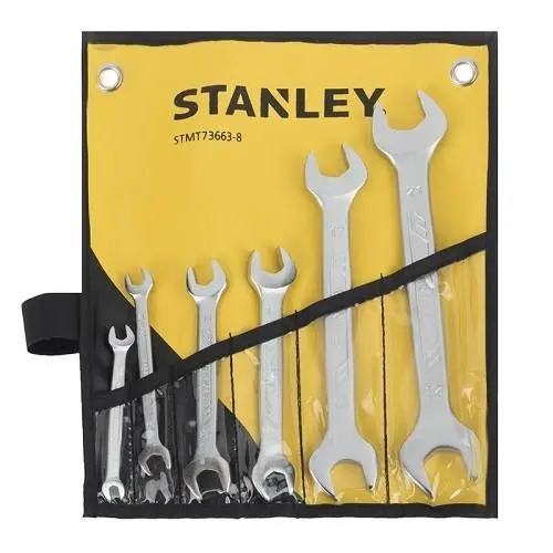 Bộ cờ lê 2 đầu miệng STANLEY STM73663-8 6 chi tiết 6-23mm
