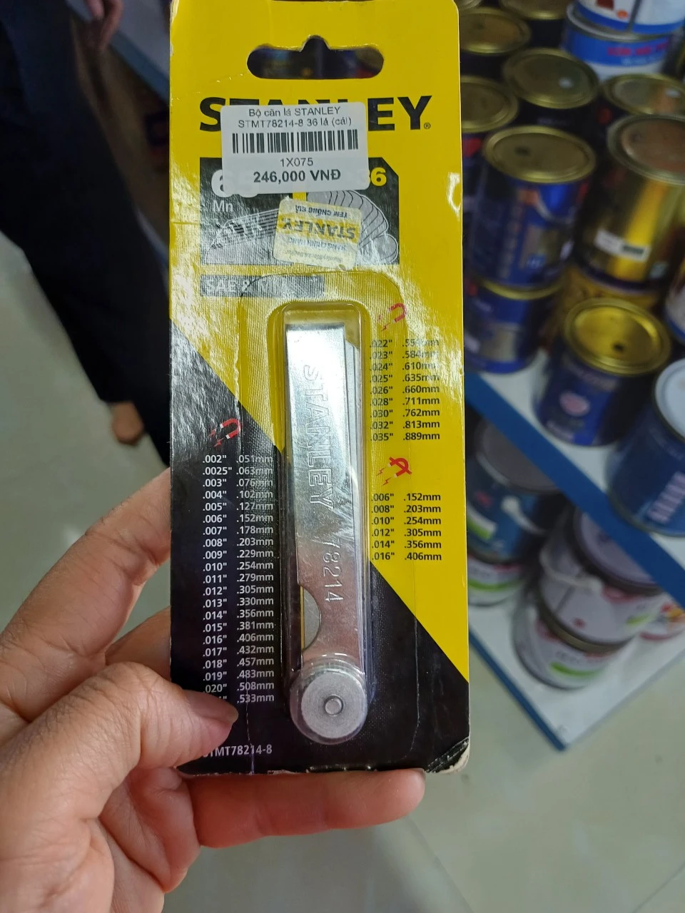 Thước căn đo độ dày khe hở 36 lá Stanley STMT78214-8